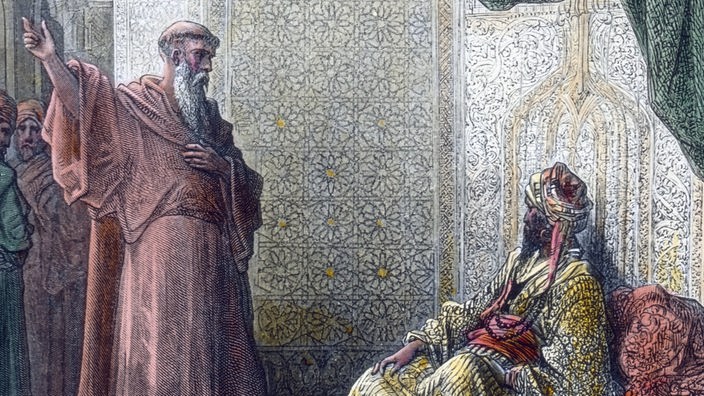 Gemälde: Franz von Assisi trifft den Sultan von Ägypten