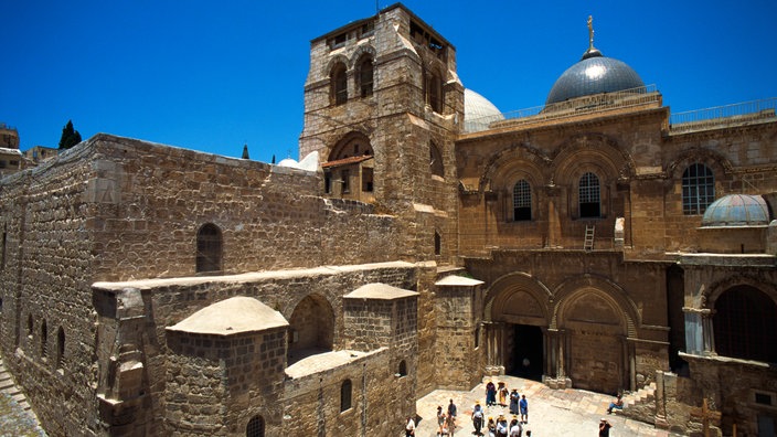 Grabeskirche in Jerusalem. | Bildquelle: dpa Grabeskirche in Jerusalem.
