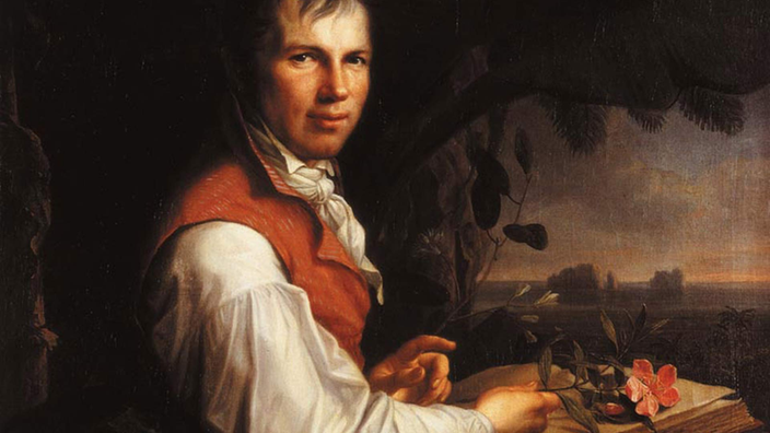 Alexander von Humboldt, porträtiert in einem Gemälde von Friedrich Georg Weitsch aus dem Jahre 1806.