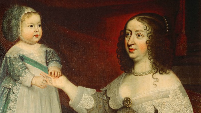 Gemälde: Ludwig XIV. als Kind mit seiner Mutter