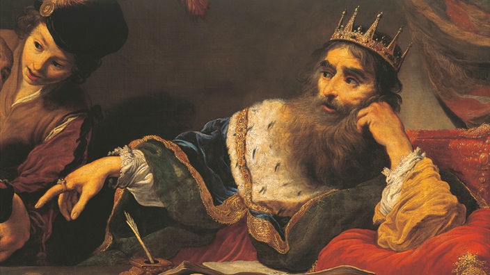 Gemälde: Krösus mit Krone