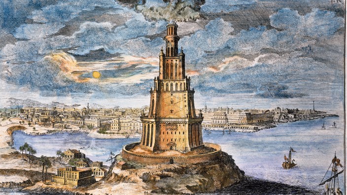 Rekonstruktion des Leuchtturms von Alexandria