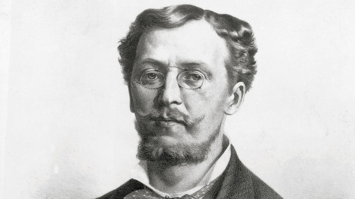 Porträtzeichnung von Otto Wagner | Bildquelle: dpa/Imagno Porträtzeichnung von Otto Wagner