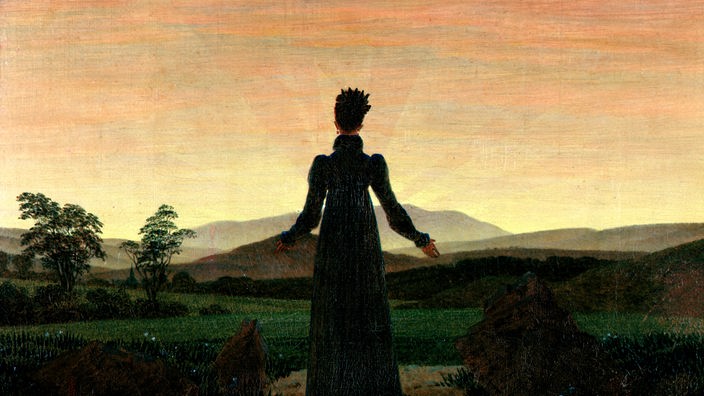 Gemälde "Frau in der Morgensonne" von Caspar David Friedrich