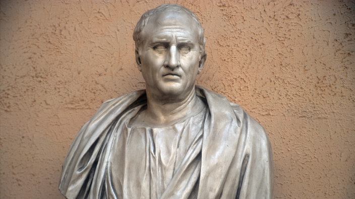 Eine Marmorbüste zeigt den römischen Redner, Schriftsteller und Politiker Marcus Tullius Cicero | Bildquelle: akg-images / Bildarchiv Steffens Eine Marmorbüste zeigt den römischen Redner, Schriftsteller und Politiker Marcus Tullius Cicero