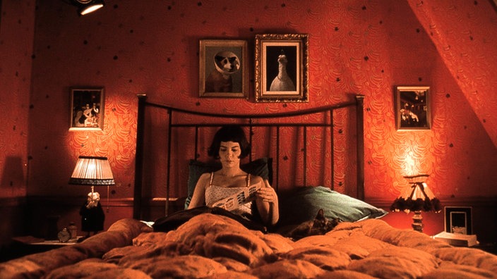 Amélie sitzt in der Filmszene in ihrem Bett und liest. | Bildquelle: dpa Amélie sitzt in der Filmszene in ihrem Bett und liest.