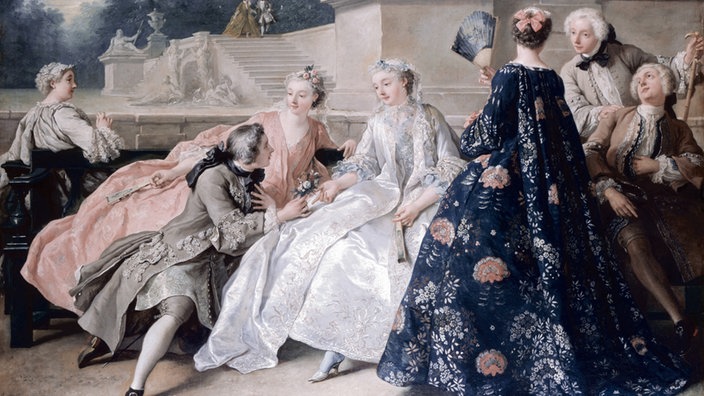 Gemälde "Liebeserklärung", um 1731, von Jean Francois de Troy (1679 - 1752). | Bildquelle: Interfoto/A. Koch Gemälde "Liebeserklärung", um 1731, von Jean Francois de Troy (1679 - 1752).