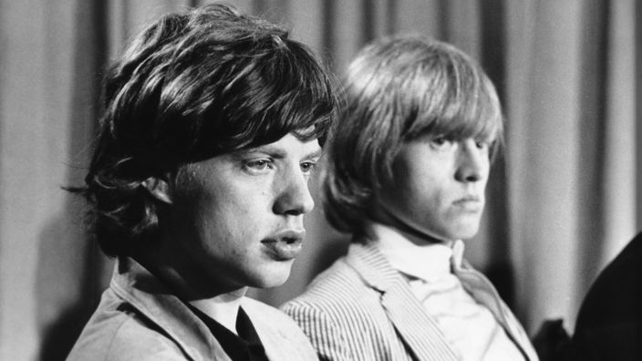 Mick Jagger und Brian Jones 1964.