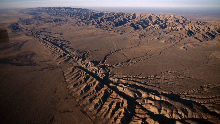 Luftaufnahme der San-Andreas-Verwerfung