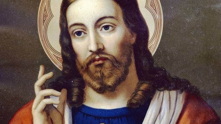 Gemälde von Jesus von Nazareth. | Bildquelle: imago/imagebroker Gemälde von Jesus von Nazareth.