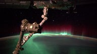 Aurora, aus ISS-Perspektive.