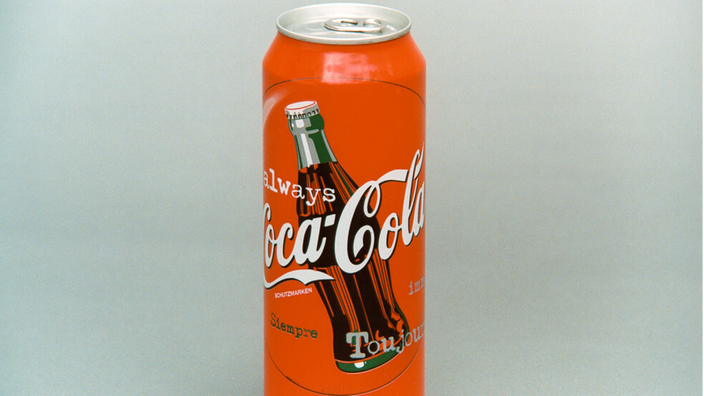 Eine 0.5 l Dose Coca-Cola