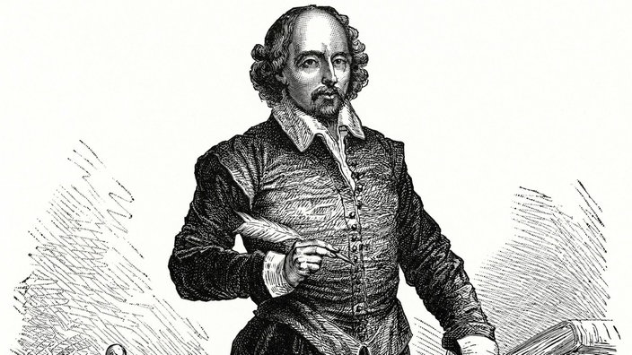 Zeichnung von William Shakespeare | Bildquelle: imago Zeichnung von William Shakespeare