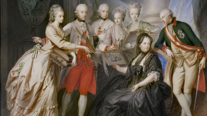 Gemälde: Kaiserin Maria Theresie mit ihrer Familie