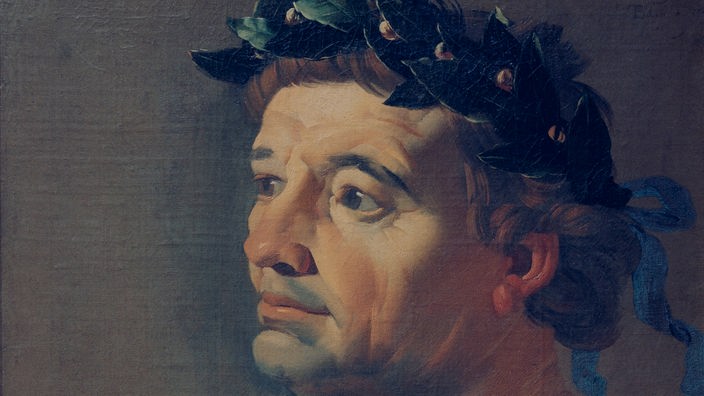Gemälde: Der römische Kaiser Titus mit Lorbeerkranz