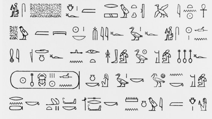 Hieroglyphen: Schriftsystem - Antike - Geschichte - Planet ...