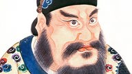 Porträt des chinesischen Kaisers Qin Shihuangdi.