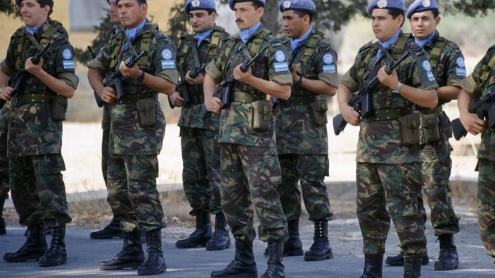 Soldaten der UN-Friedenstruppen.