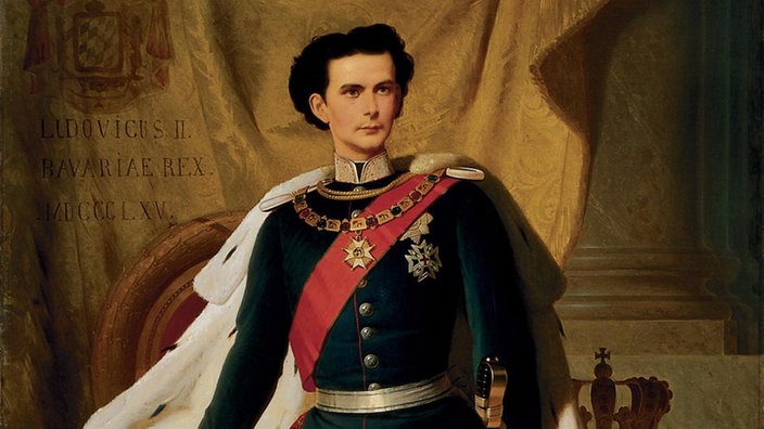 Gemälde von Ferdinand Piloty: Ludwig II. im Alter von 20 Jahren. | Bildquelle: wikipedia: gemeinfrei Gemälde von Ferdinand Piloty: Ludwig II. im Alter von 20 Jahren.