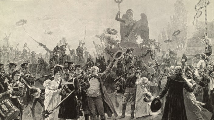 Rückführung der von Napoleon 1806 entwendeten Siegesgöttin Viktoria nach Berlin (1814)