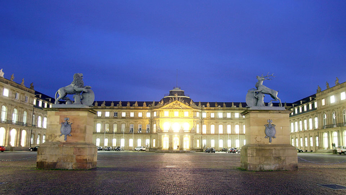 Neues Schloss in Stuttgart.