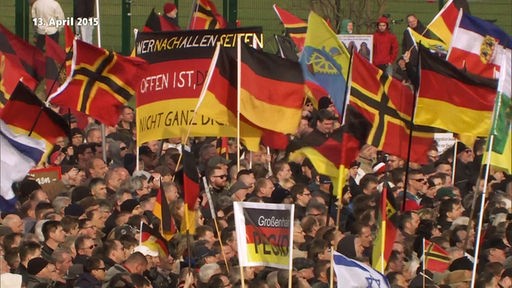 Rechtspopulismus, Demonstration am 13. April 2015