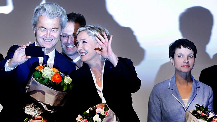 Geert Wilders, Marine Le Pen, Frauke Petry