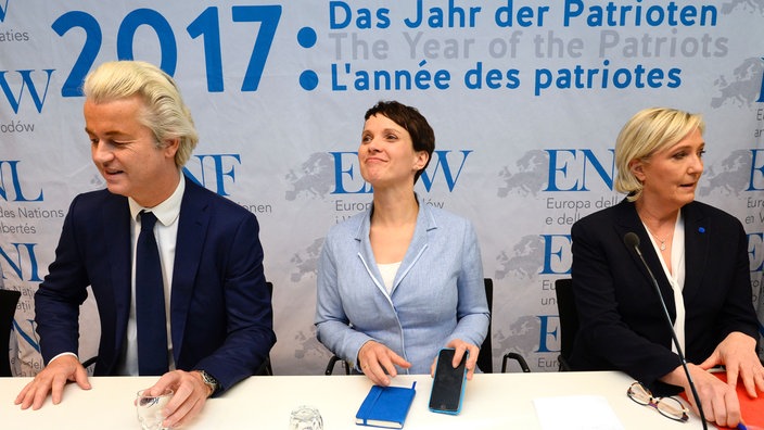 Geert Wilders, Frauke Petry, Marine Le Pen | Bildquelle: afp Geert Wilders, Frauke Petry, Marine Le Pen