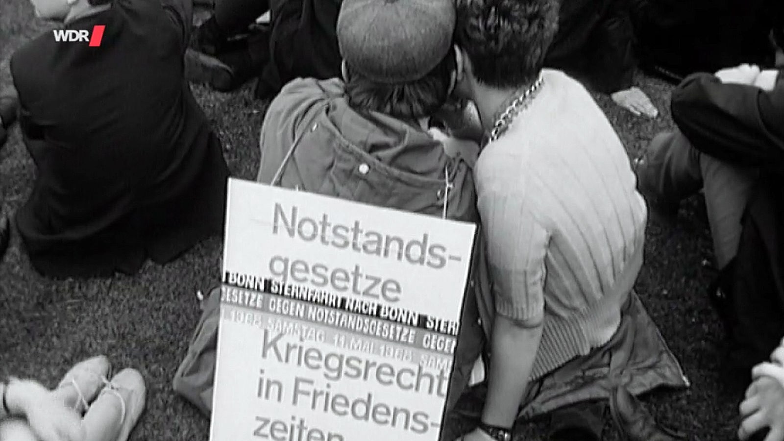 Screenshot aus dem Film "Das Attentat auf Rudi Dutschke und die geplanten Notstandsgesetze"
