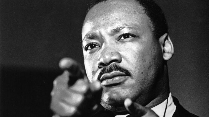 Martin Luther King. | Bildquelle: dpa Martin Luther King.