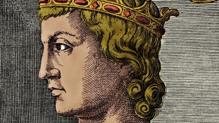 Porträt des jungen Kaiser Friedrich II.