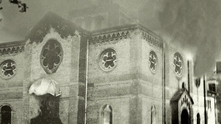Sreenshot aus dem Film "9. November 1938 – die jüdischen Synagogen brennen"