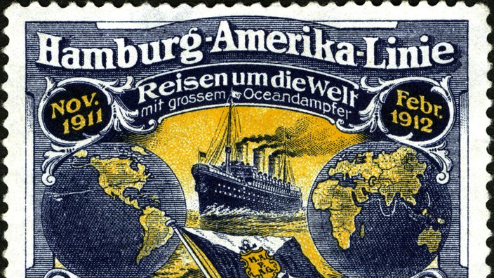 Poster der Hamburg-Amerika-Linie