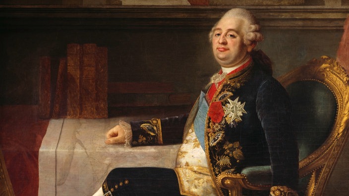 Doppelportrait von Ludwig XVI. und Marie Antoinette.