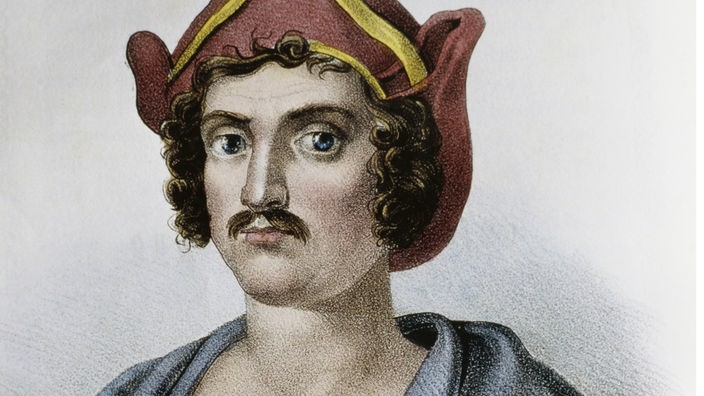 Das Bild zeigt den jungen Christoph Kolumbus