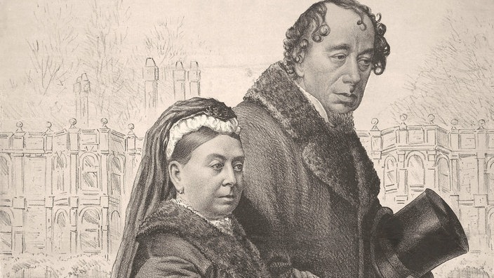 Benjamin Disraeli und Königin Viktoria nebeneinander | Bildquelle: AKG Benjamin Disraeli und Königin Viktoria nebeneinander