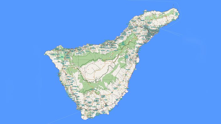 Karte von Teneriffa