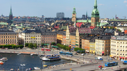 Blick auf die Altstadt der schwedischen Haupstadt Stockholm.