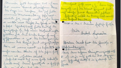 Brief von Erwin Rommel an seine uneheliche Tochter Traudel