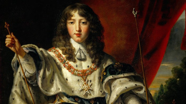 Ludwig XIV. in seinen Krönungsroben.
