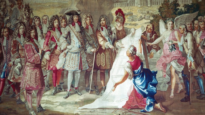 Ludwig XIV. bei der Besichtigung vom Bau von Schloss Versailles | Bildquelle: interfoto Ludwig XIV. bei der Besichtigung vom Bau von Schloss Versailles