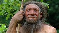 Modell eines Neandertalers