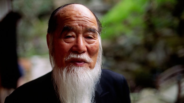 Ein alter japanischer Mann in Kyoto, Kinki, Japan
