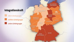 Grafik Deutschlandkarte Integrationskraft.