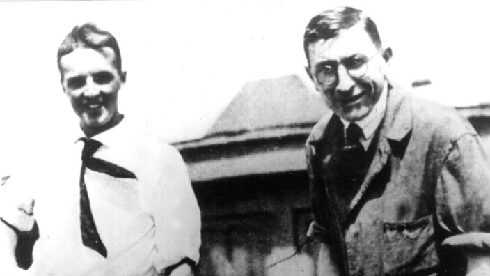 Fredrick Banting (rechts) und sein Mitarbeiter Charles Herbert Best 