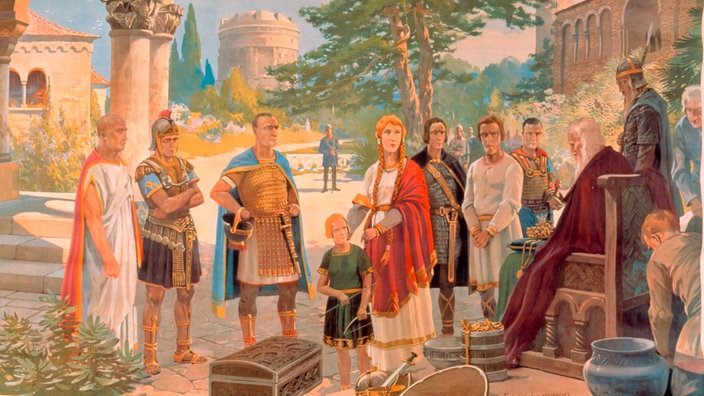 Schulwandbild Theoderich der Große | Bildquelle: akg-images Schulwandbild Theoderich der Große