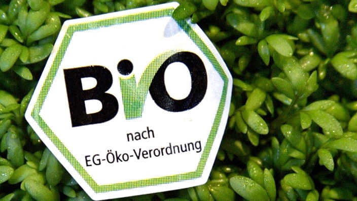 Das offizielle deutsche Bio-Siegel, das in Kresse steckt.