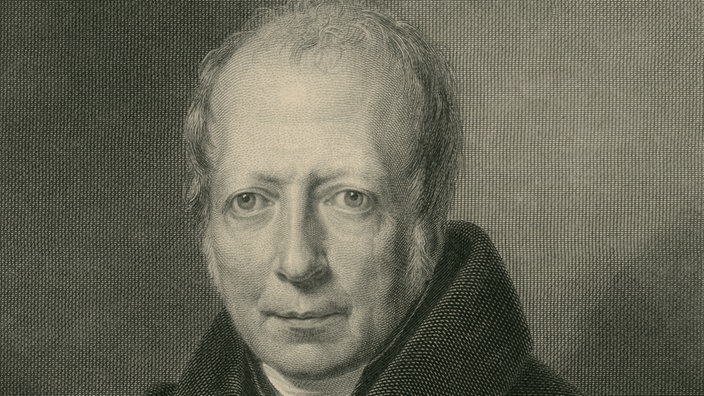 Schwarz-weißer Stich von Wilhelm von Humboldt. | Bildquelle: akg Schwarz-weißer Stich von Wilhelm von Humboldt.