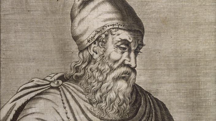 Historischer Stich von Archimedes. | Bildquelle: Interfoto/Mary Evans Historischer Stich von Archimedes.