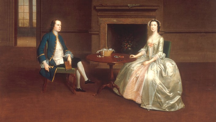 Ölgemälde von 1750 zeigt Robert Dashwood und seine Frau Anne Lewes.